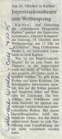 Presse 201510 Improvisationstheater